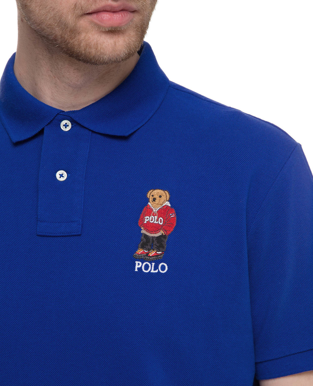 Поло Polo Ralph Lauren 710782858007, синій колір • Купити в інтернет-магазині Kameron