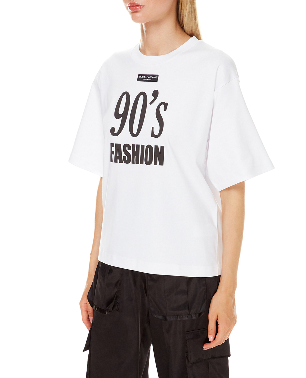 Футболка Dolce&Gabbana F8O49T-HU7H8, белый цвет • Купить в интернет-магазине Kameron