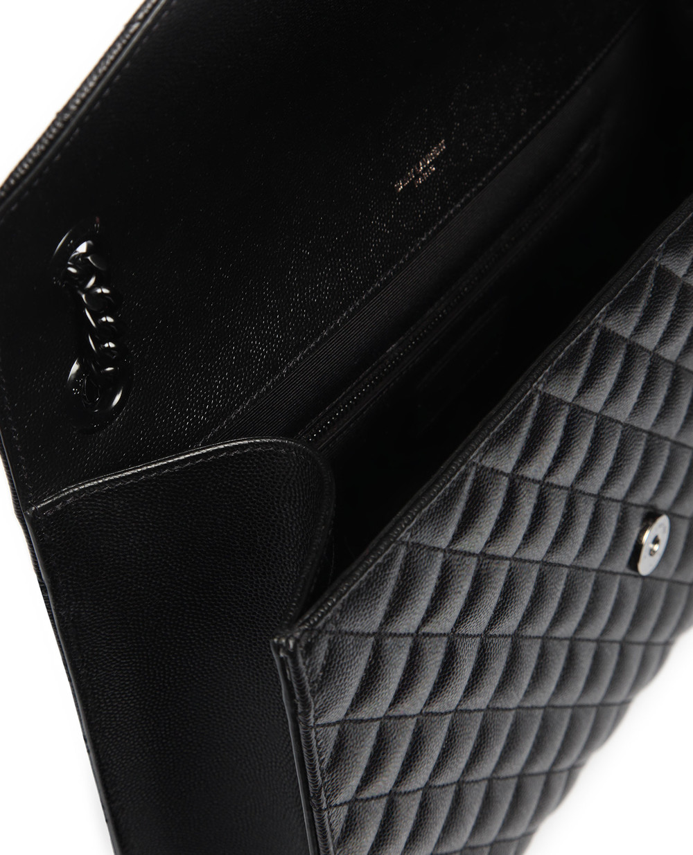 Кожаная сумка Loulou Saint Laurent 600166-BOW98-, черный цвет • Купить в интернет-магазине Kameron