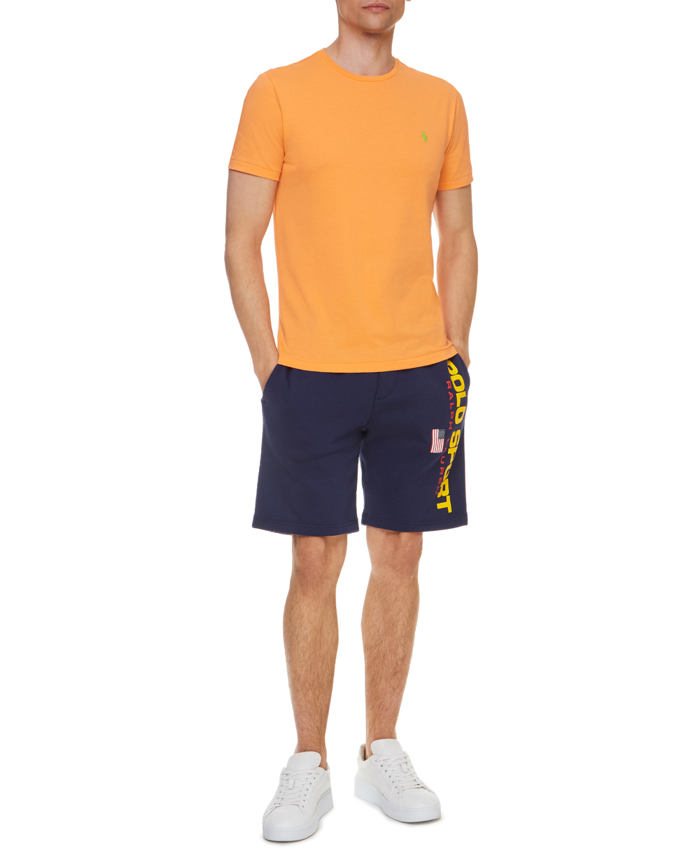 Футболка Polo Ralph Lauren 710671438206, оранжевый цвет • Купить в интернет-магазине Kameron