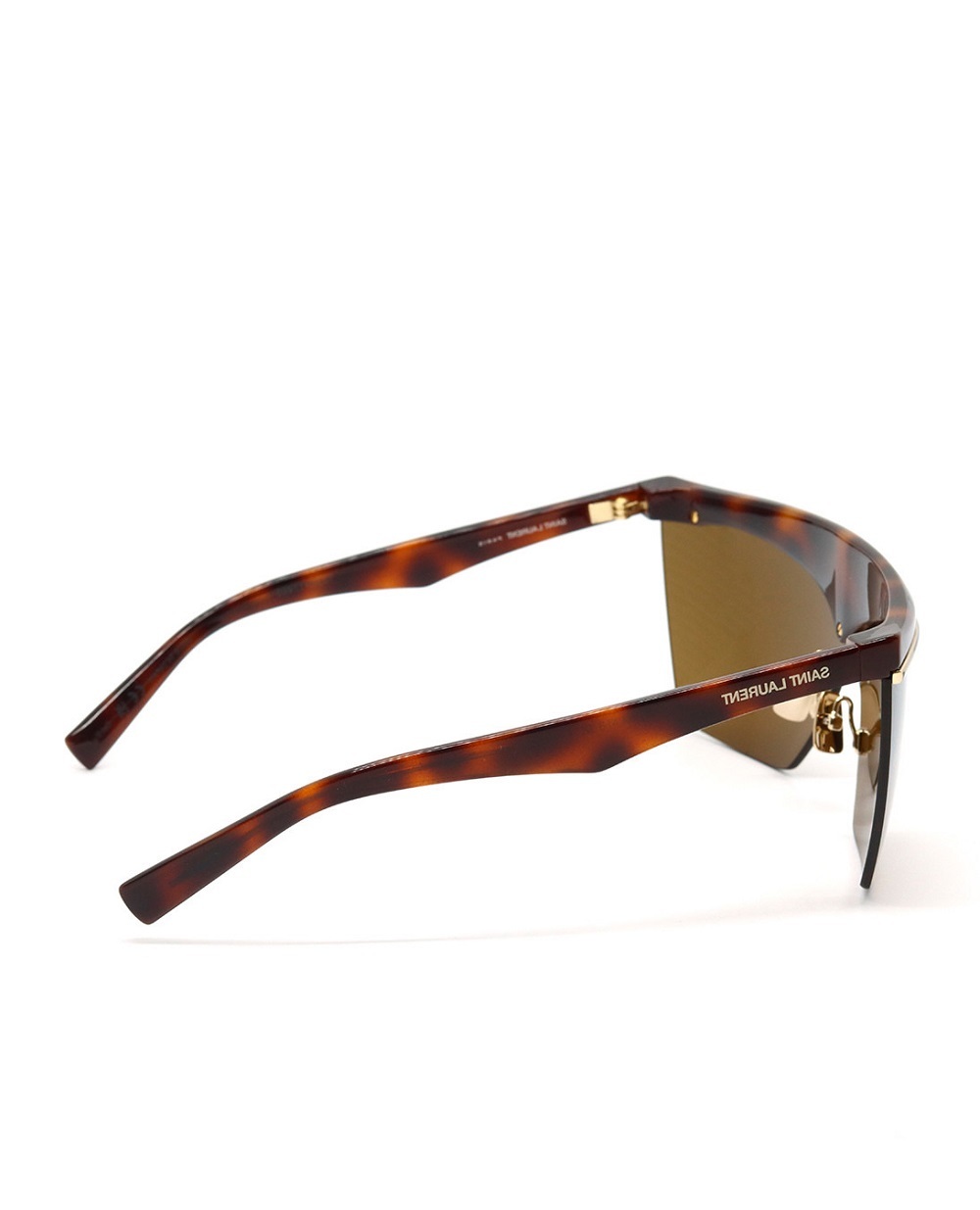 Сонцезахисні окуляри Saint Laurent SL 614 MASK-002, коричневий колір • Купити в інтернет-магазині Kameron
