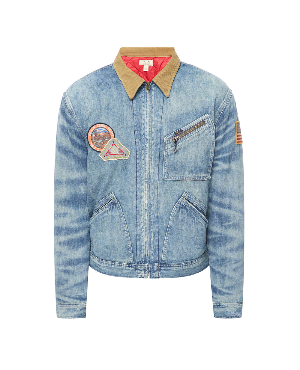 Джинсовая куртка Polo Ralph Lauren 710890026001, синий цвет • Купить в интернет-магазине Kameron