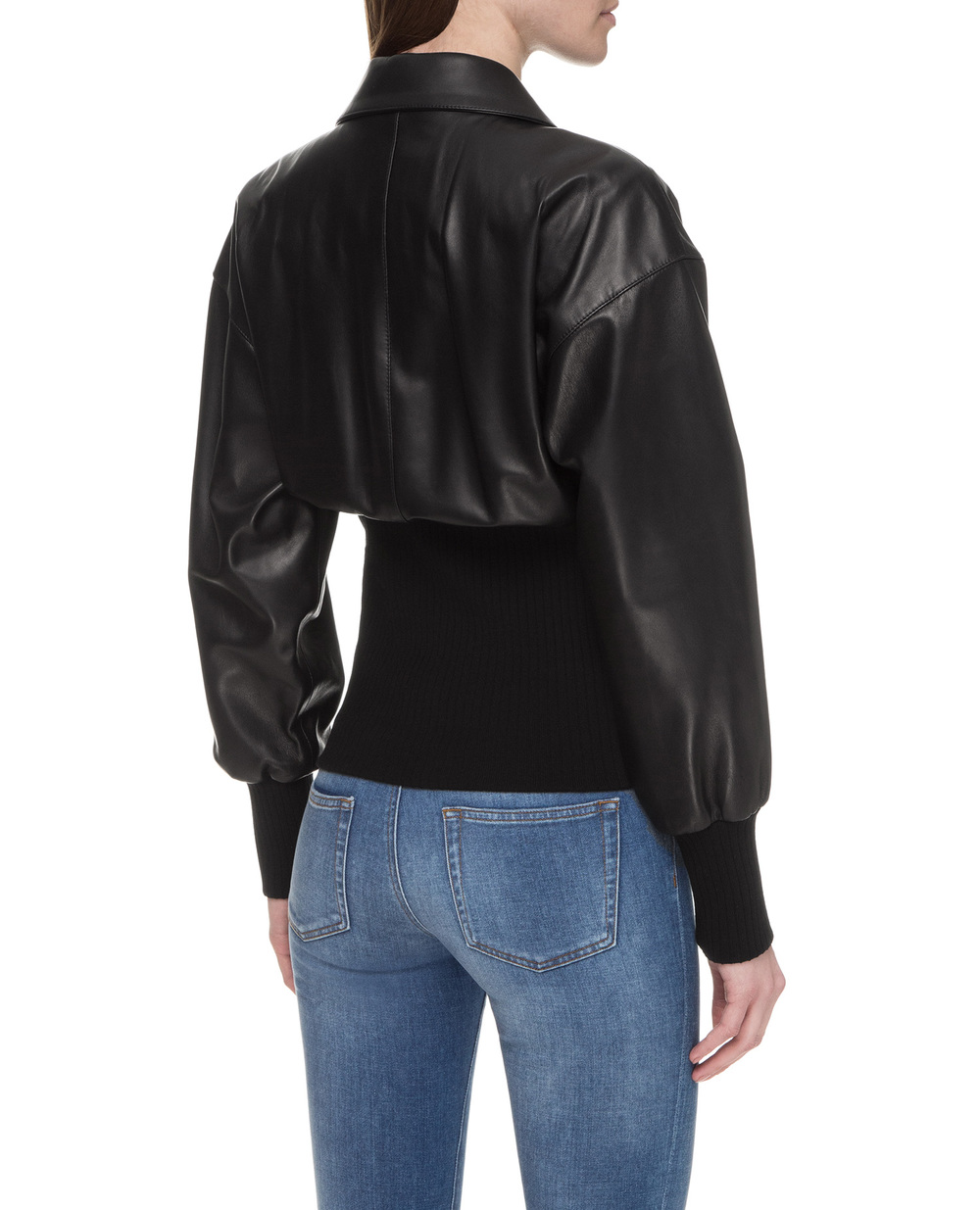 Шкіряна куртка Dolce&Gabbana F9H66L-HULD8, чорний колір • Купити в інтернет-магазині Kameron