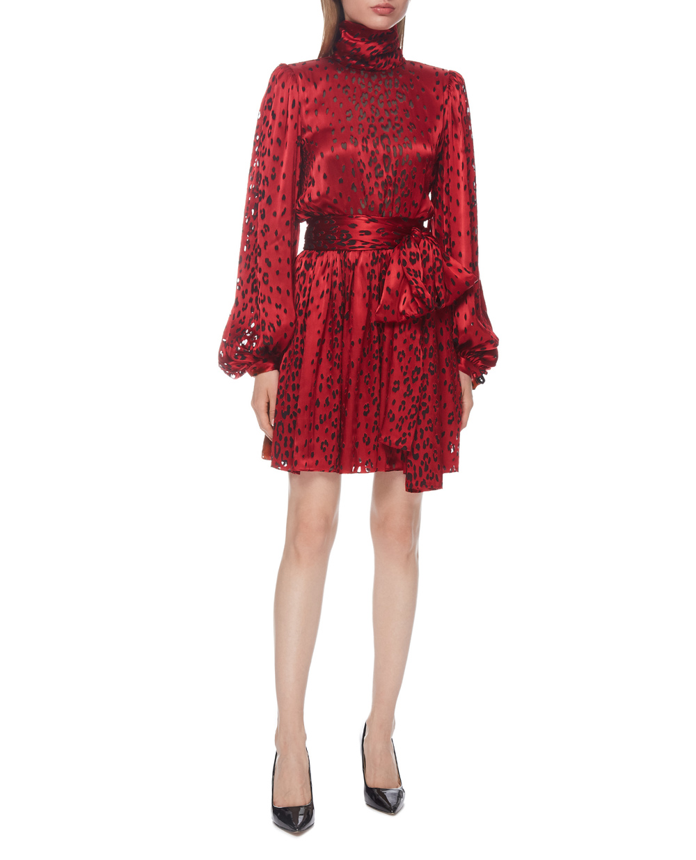 Платье Saint Laurent 647799-Y5C47, красный цвет • Купить в интернет-магазине Kameron
