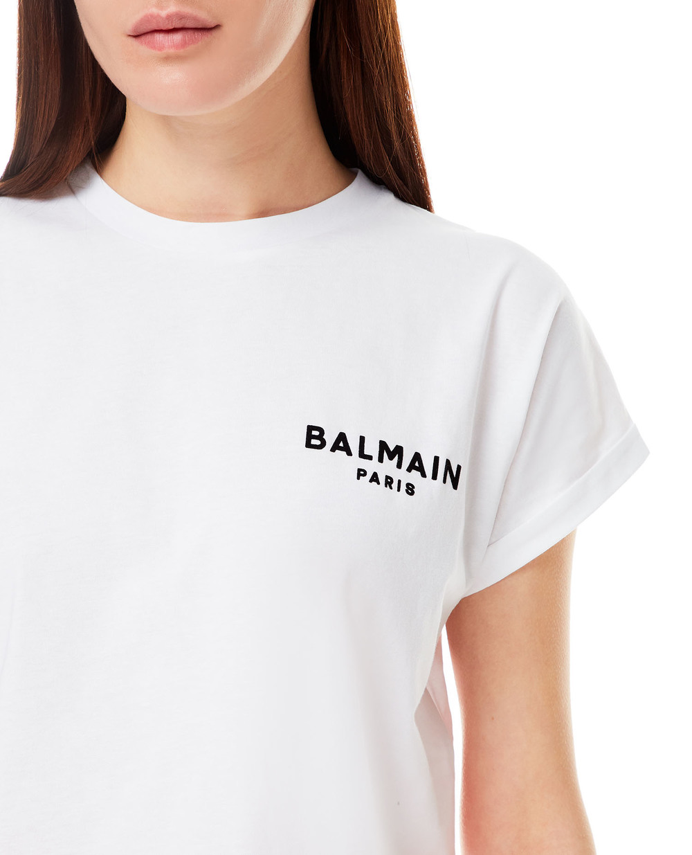 Футболка Balmain XF1EE005BB01, білий колір • Купити в інтернет-магазині Kameron
