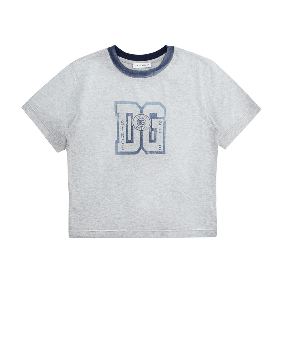 Детская футболка Dolce&Gabbana Kids L4JTBL-G7H3V-B, серый цвет • Купить в интернет-магазине Kameron