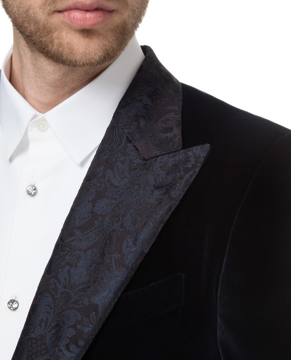 Бархатный пиджак Sicilia Dolce&Gabbana G2MD9T-FUWBN, синий цвет • Купить в интернет-магазине Kameron
