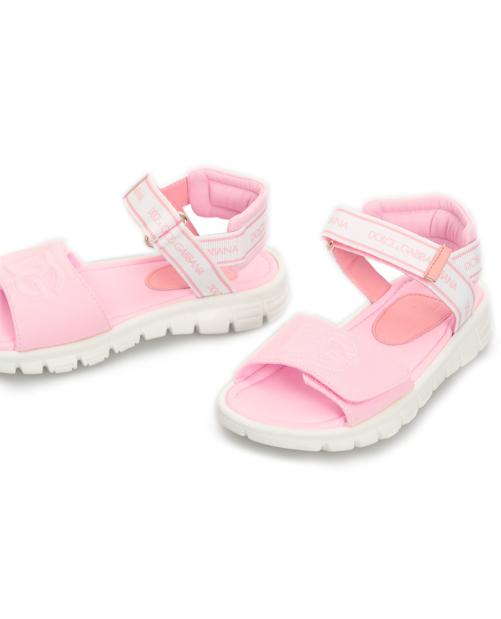 Дитячі сандалі Dolce&Gabbana Kids DA5061-AY233-M, рожевий колір • Купити в інтернет-магазині Kameron