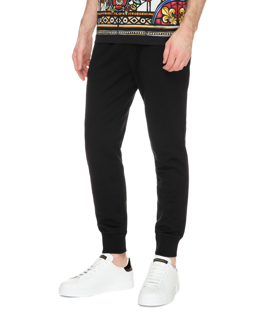 Спортивные брюки Dolce&Gabbana GYPQAZ-G7VNJ, черный цвет • Купить в интернет-магазине Kameron