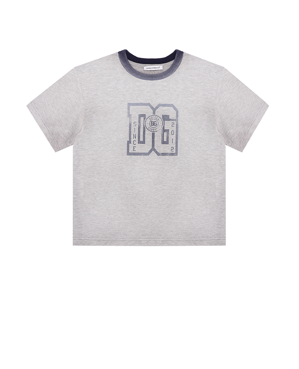 Детская футболка Dolce&Gabbana Kids L4JTBL-G7H3V-S, серый цвет • Купить в интернет-магазине Kameron