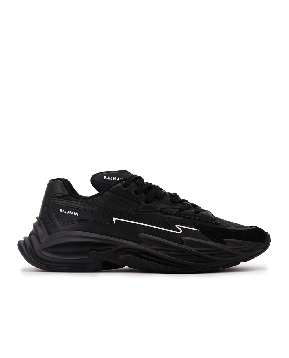 Кроссовки Run-Row Balmain CM1VI355LLSN, черный цвет • Купить в интернет-магазине Kameron
