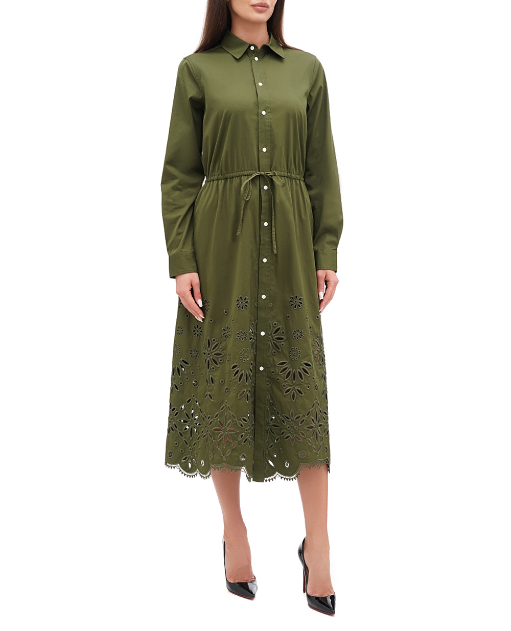 Платье Polo Ralph Lauren 211928803001, оливковый цвет • Купить в интернет-магазине Kameron