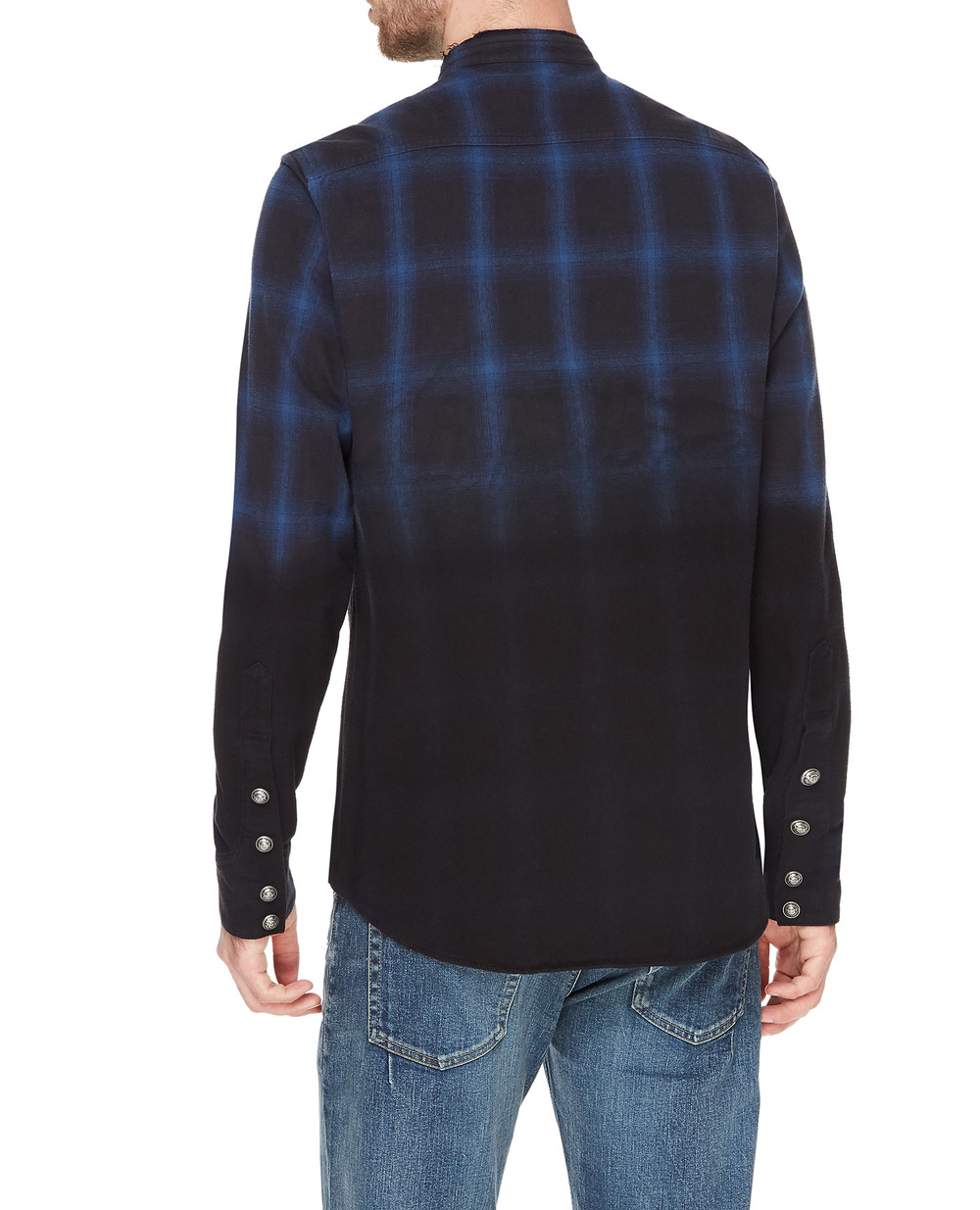 Рубашка Balmain UH12326Z066, синий цвет • Купить в интернет-магазине Kameron