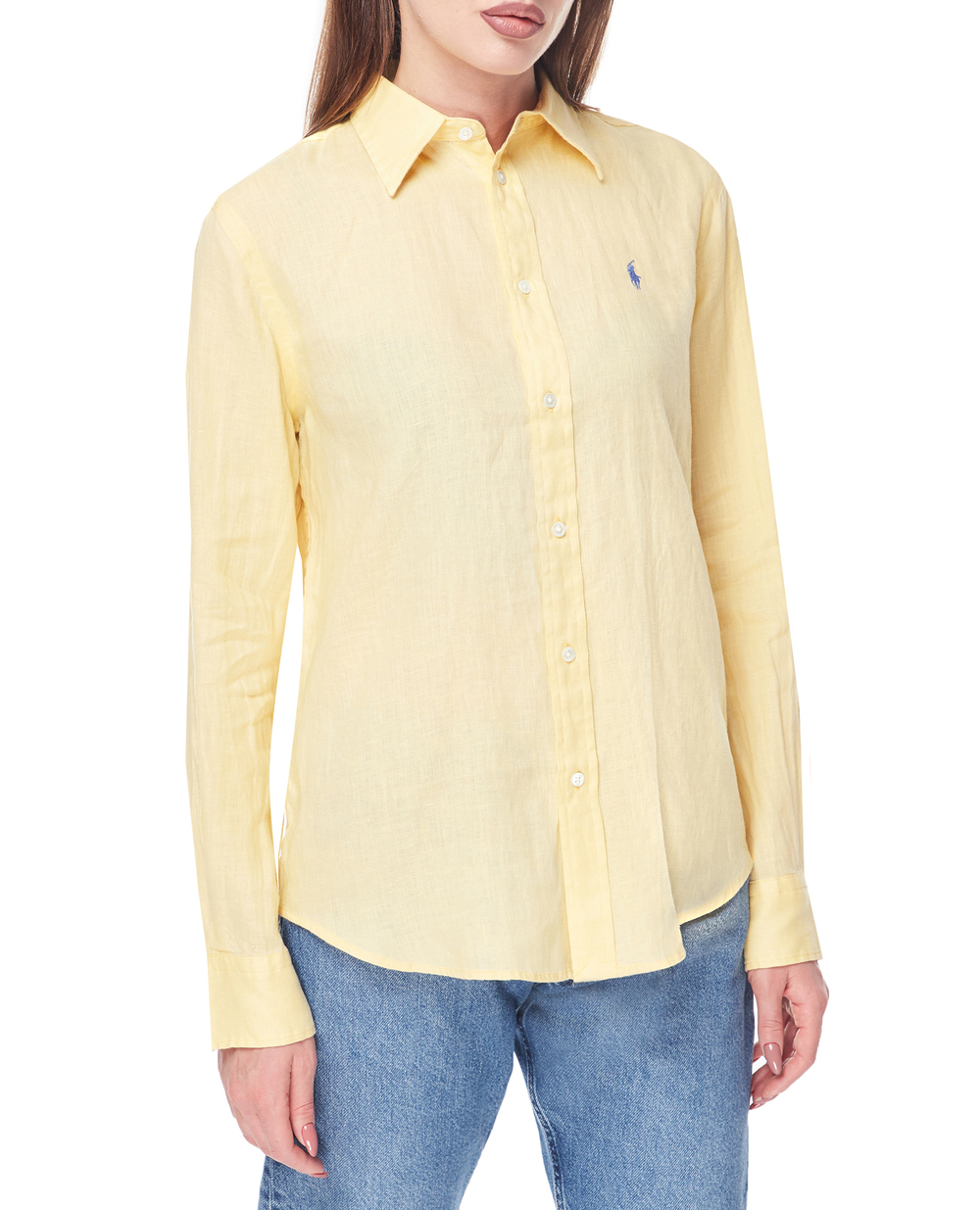 Льняна сорочка Polo Ralph Lauren 211920516004, жовтий колір • Купити в інтернет-магазині Kameron