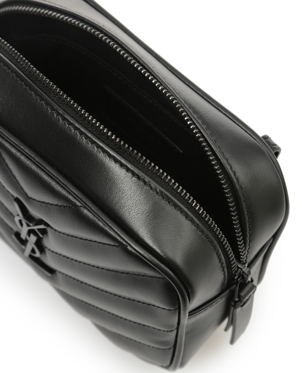 Шкіряна поясна сумка Lou Saint Laurent 534817-DV708-FW19, чорний колір • Купити в інтернет-магазині Kameron