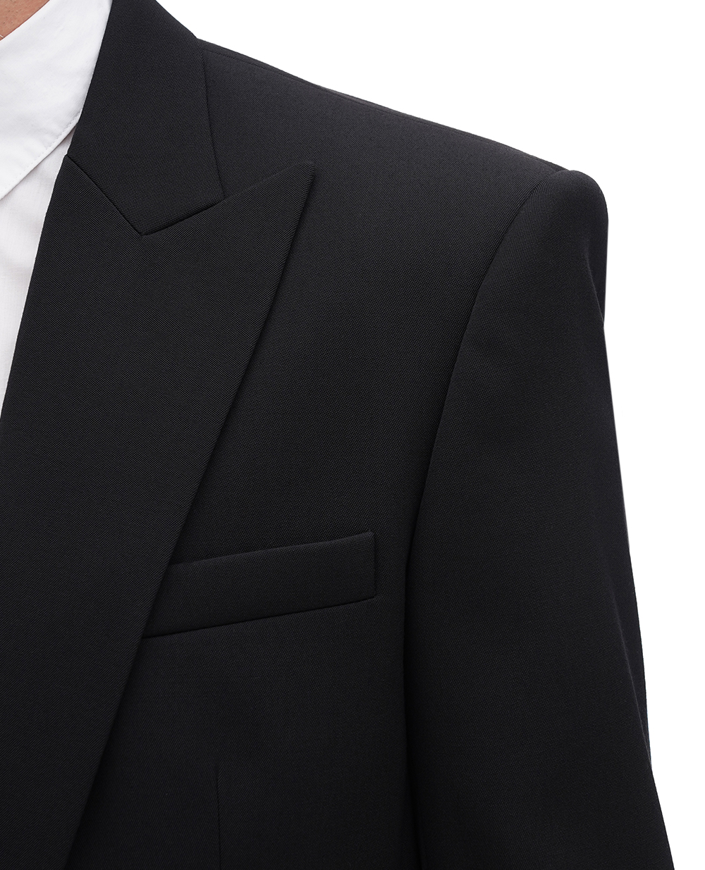 Шерстяной пиджак Balmain BH1SE035WC09, черный цвет • Купить в интернет-магазине Kameron