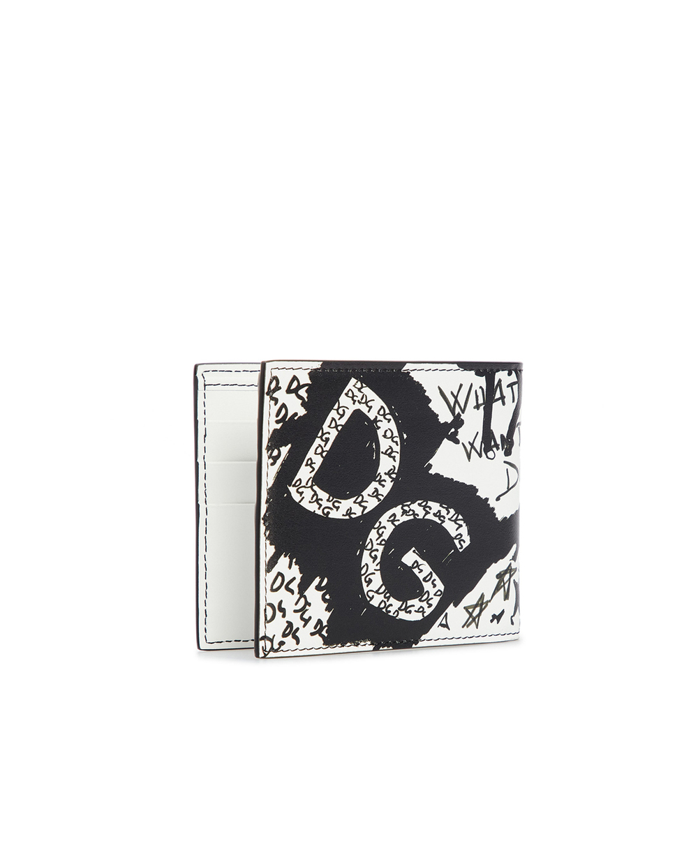 Кожаный кошелек Dolce&Gabbana BP1321-AQ276, белый цвет • Купить в интернет-магазине Kameron
