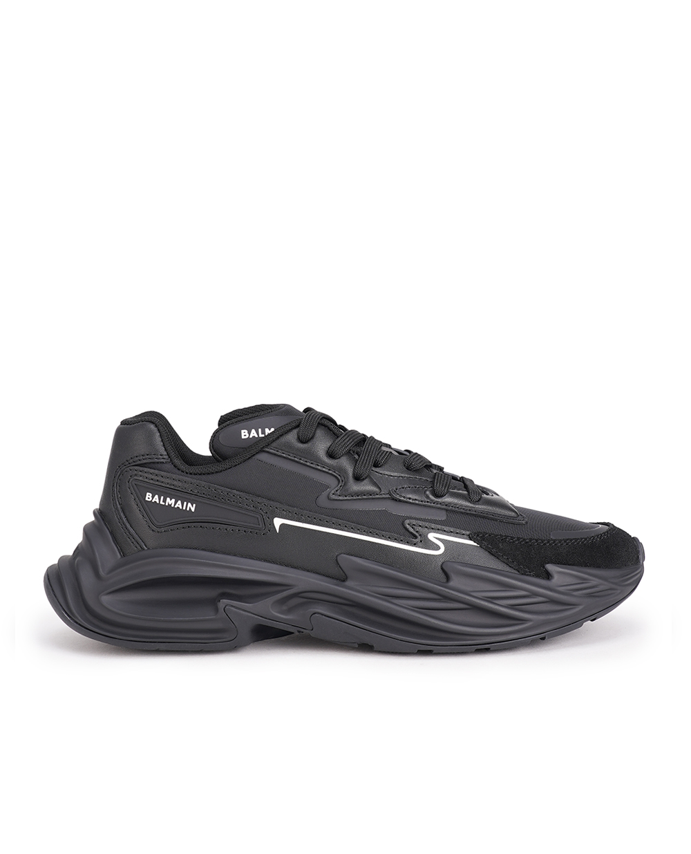 Кросівки Run-Row Balmain CN1VI730LLSN, чорний колір • Купити в інтернет-магазині Kameron