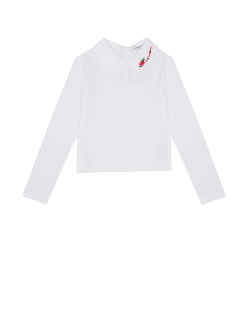 Детская блуза Dolce&Gabbana Kids L5JTKZ-G7JR4-S, белый цвет • Купить в интернет-магазине Kameron