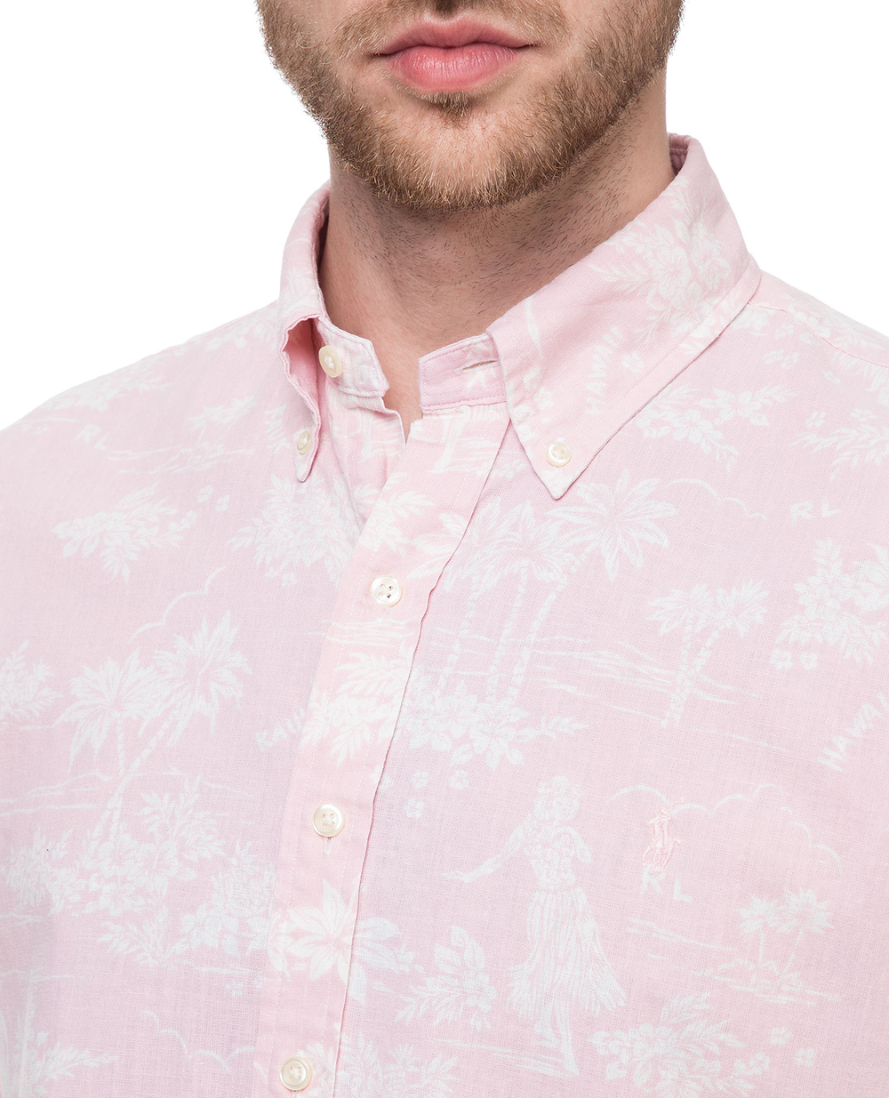 Рубашка Polo Ralph Lauren 710758067001, розовый цвет • Купить в интернет-магазине Kameron