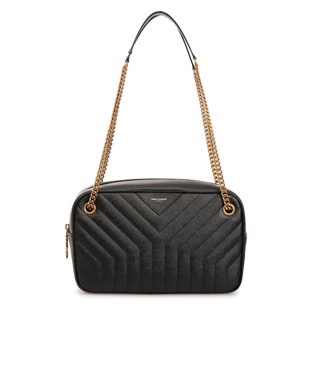 Кожаная сумка Saint Laurent 617691-BOWS7, черный цвет • Купить в интернет-магазине Kameron