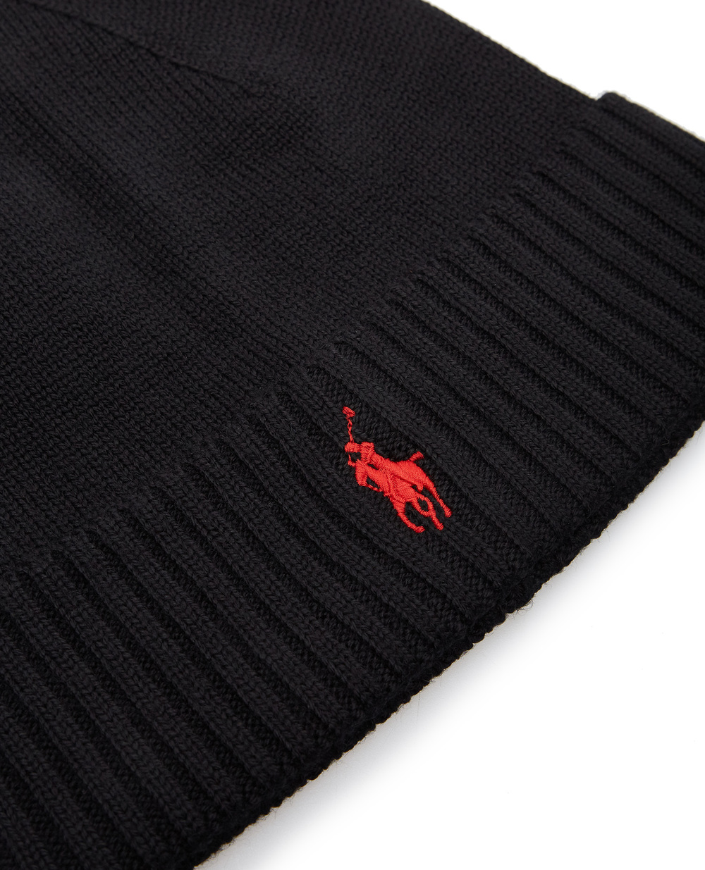 Шерстяная шапка Polo Ralph Lauren 710886137001, черный цвет • Купить в интернет-магазине Kameron
