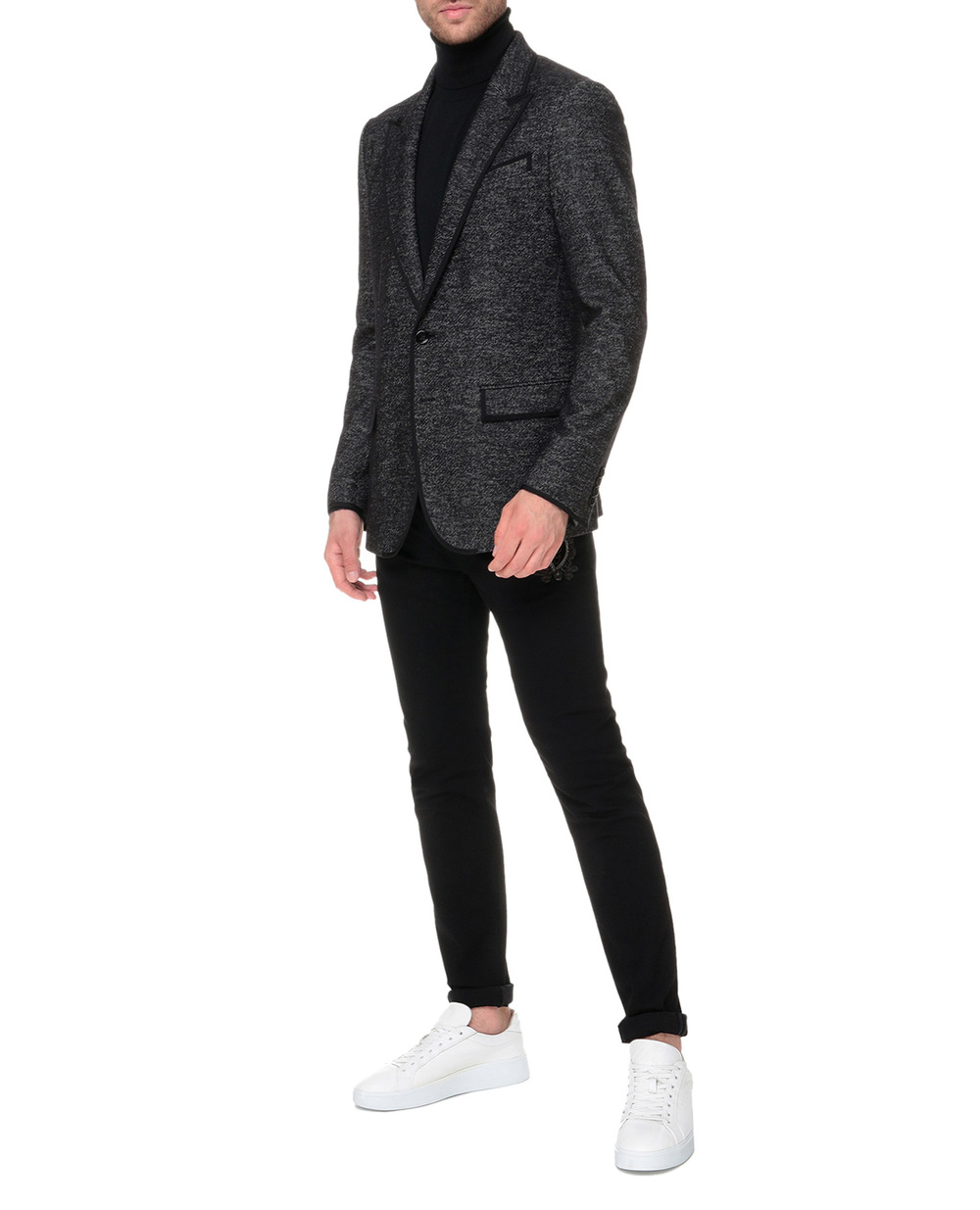 Піджак Dolce&Gabbana G2OX0T-FM7B9, чорний колір • Купити в інтернет-магазині Kameron