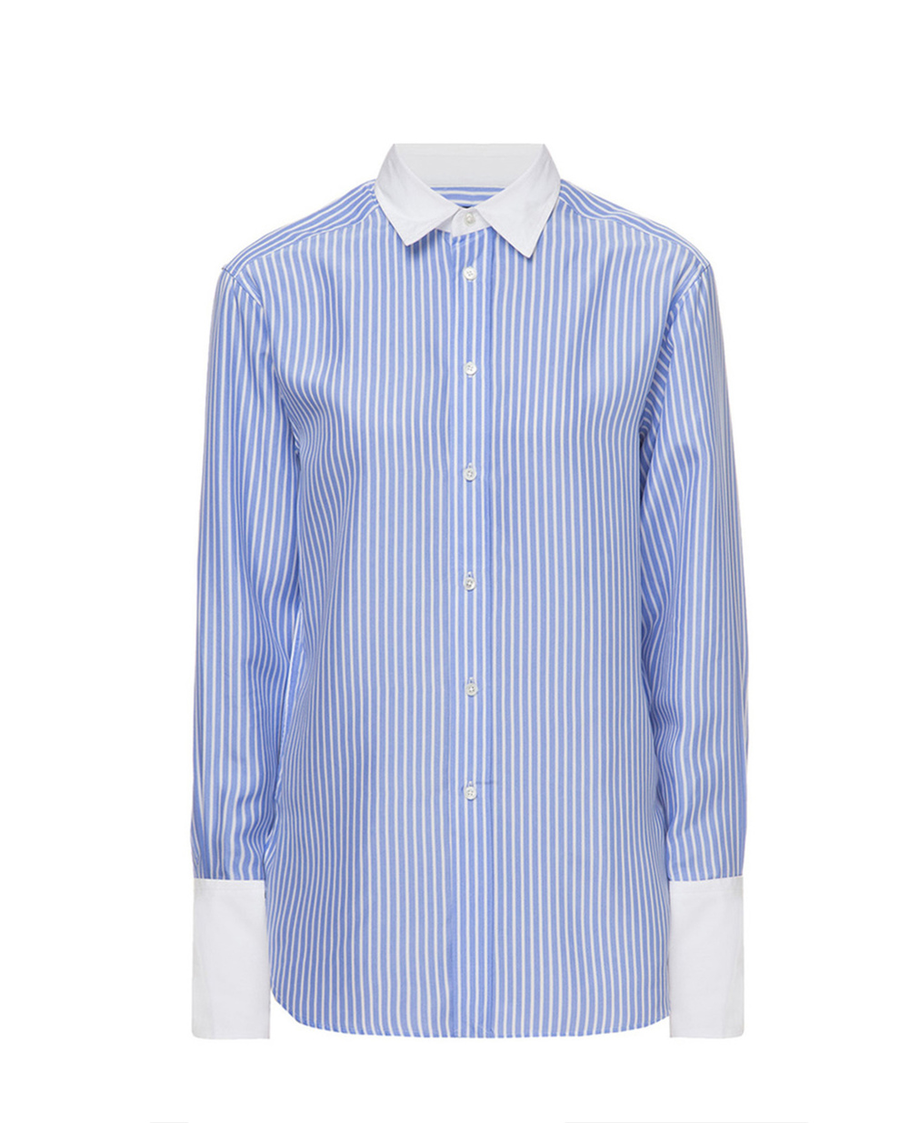 Шелковая рубашка Polo Ralph Lauren 211753145001, голубой цвет • Купить в интернет-магазине Kameron