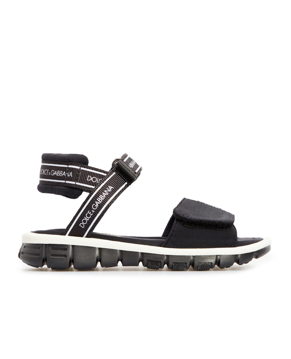 Детские сандалии Dolce&Gabbana Kids DL0068-AY233, черный цвет • Купить в интернет-магазине Kameron