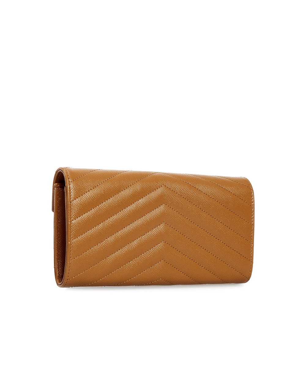 Шкіряний гаманець Monogram Saint Laurent 372264-BOW01-, коричневий колір • Купити в інтернет-магазині Kameron