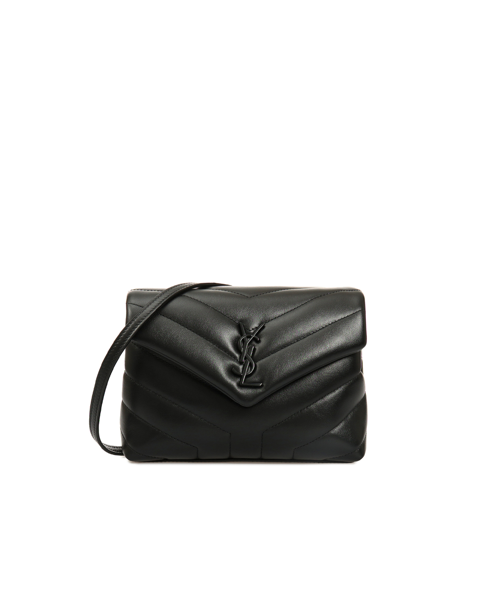 Шкіряна сумка Loulou Saint Laurent 630951-DV708-, чорний колір • Купити в інтернет-магазині Kameron