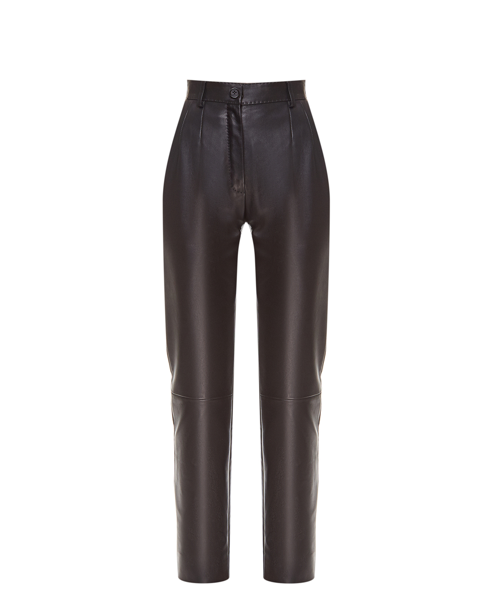 Шкіряні штани Dolce&Gabbana FTBYFL-HULJ8, чорний колір • Купити в інтернет-магазині Kameron