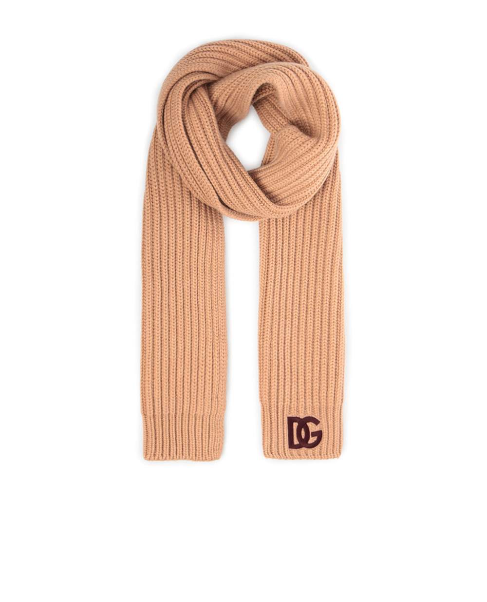 Кашемировый шарф Dolce&Gabbana FX213Z-JAW4Z, бежевый цвет • Купить в интернет-магазине Kameron