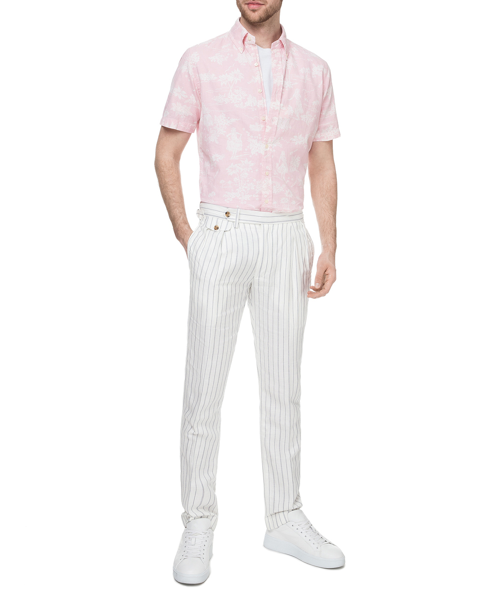 Сорочка Polo Ralph Lauren 710758067001, рожевий колір • Купити в інтернет-магазині Kameron