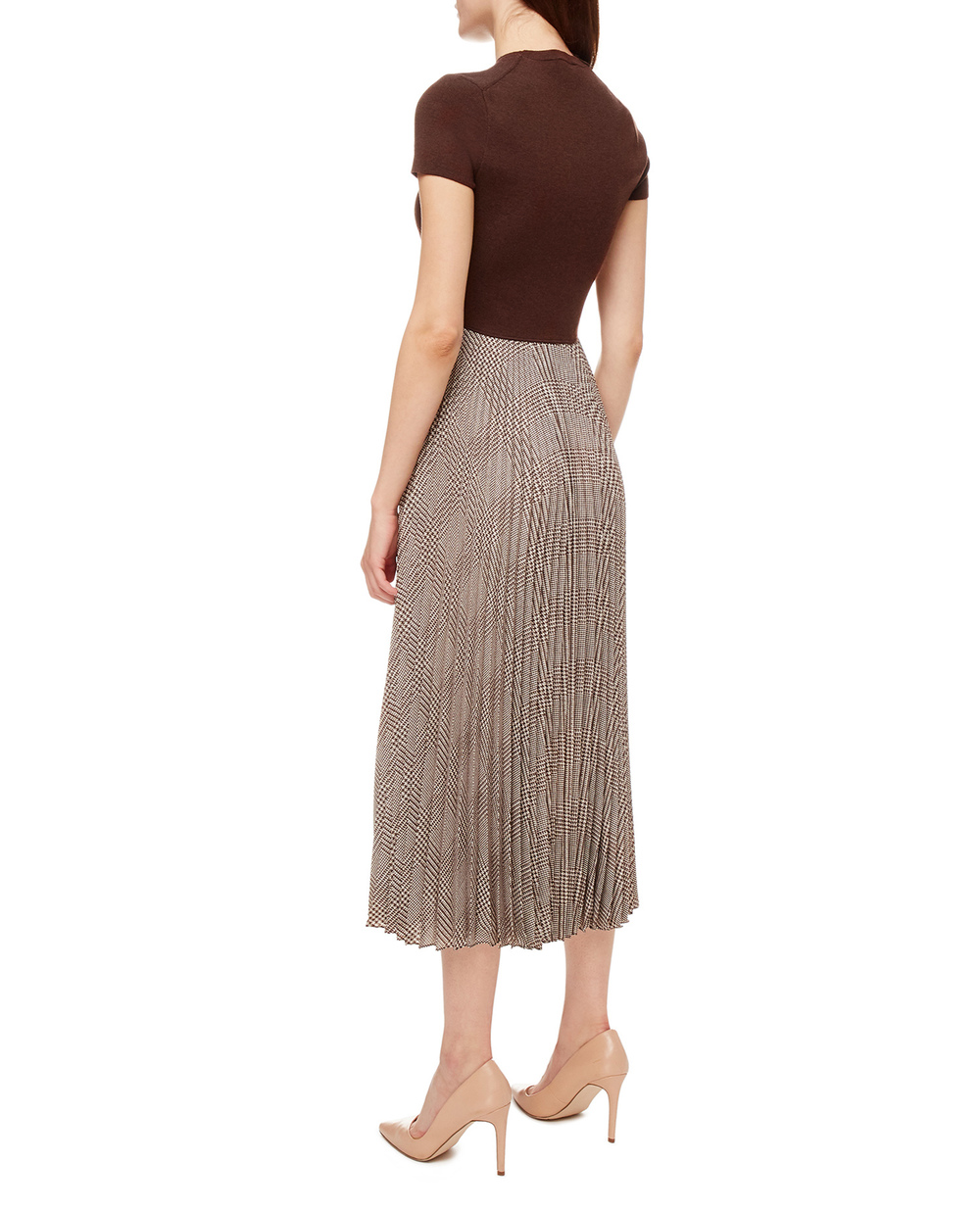 Шерстяное платье Polo Ralph Lauren 211841931001, коричневый цвет • Купить в интернет-магазине Kameron