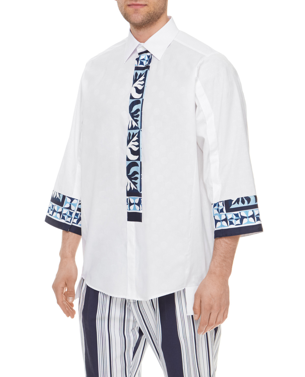 Рубашка Dolce&Gabbana G5IM7T-GEQ22, белый цвет • Купить в интернет-магазине Kameron