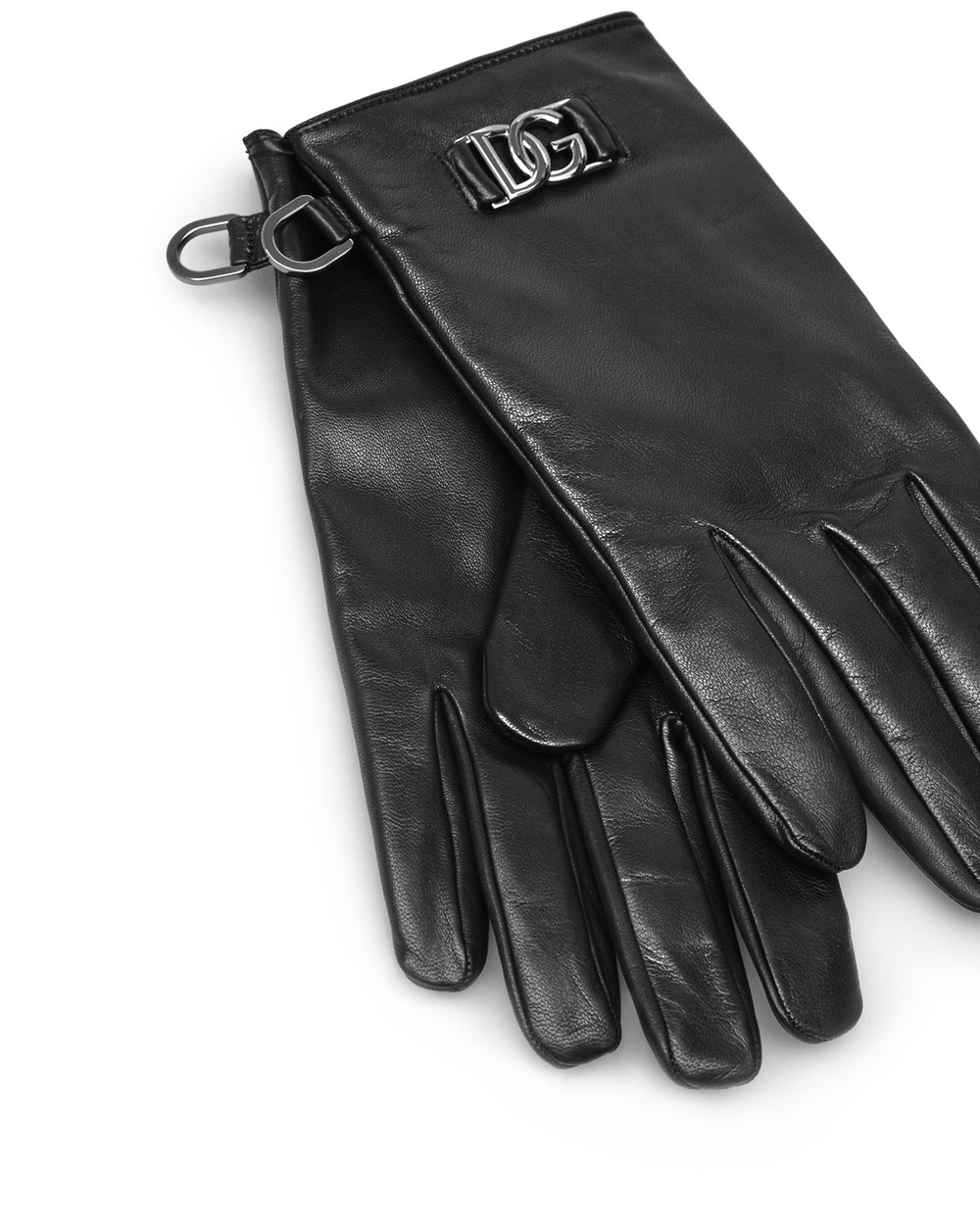 Кожаные перчатки Dolce&Gabbana BG0144-AO776, черный цвет • Купить в интернет-магазине Kameron