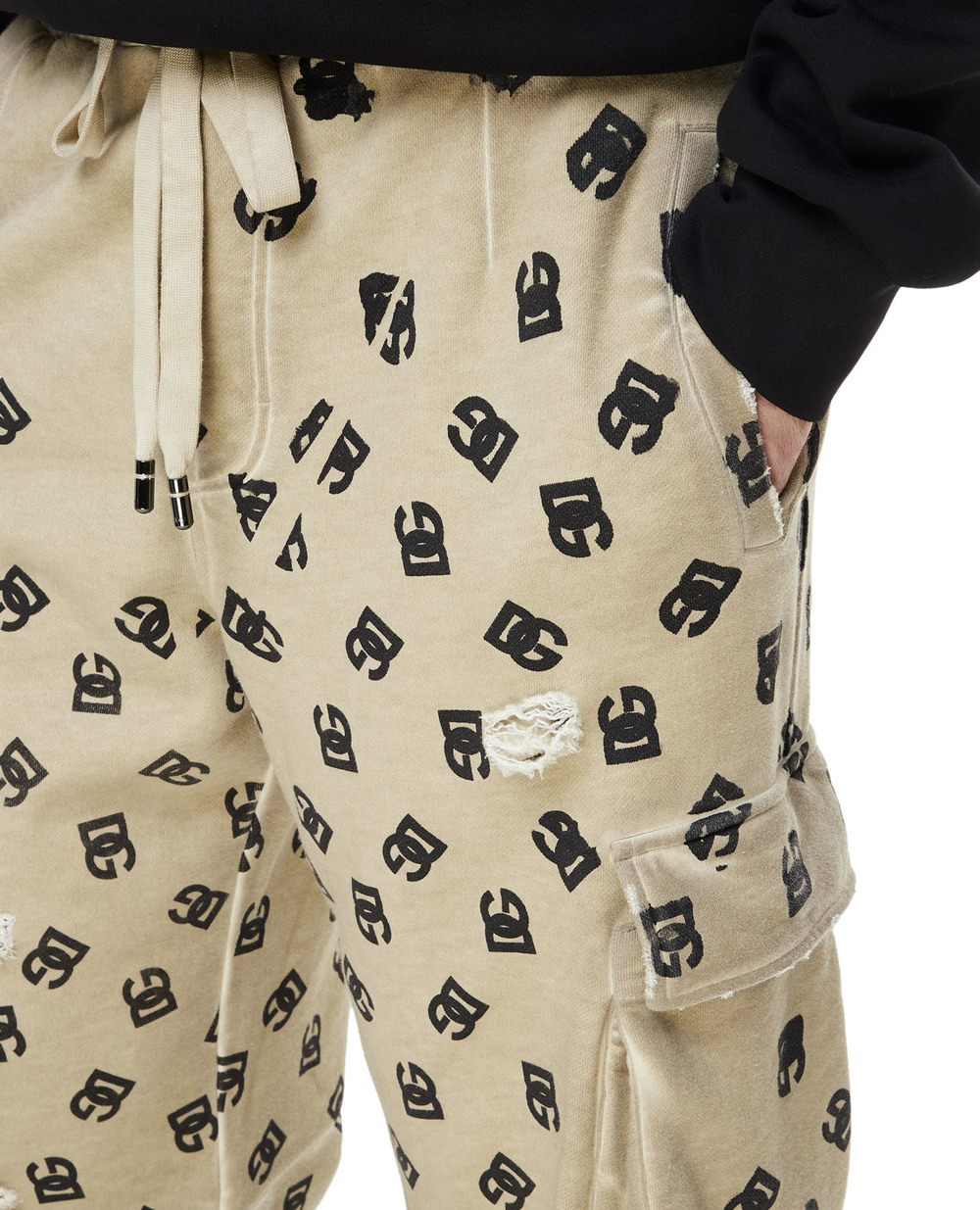 Спортивные брюки (костюм) Dolce&Gabbana GVP9HT-HU7KZ, бежевый цвет • Купить в интернет-магазине Kameron