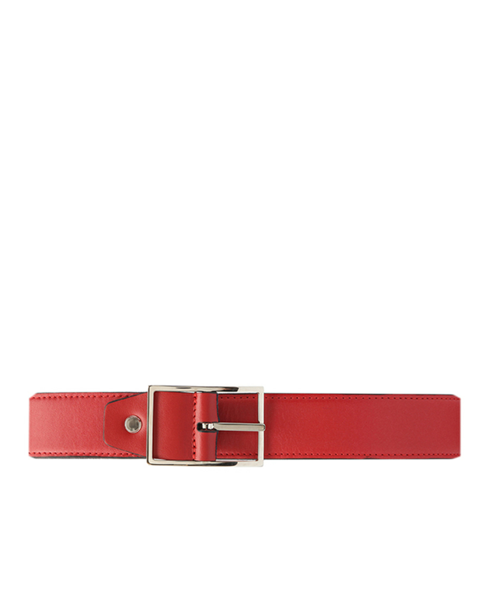 Кожаный ремень ISAIA FB0004.PLF35, красный цвет • Купить в интернет-магазине Kameron