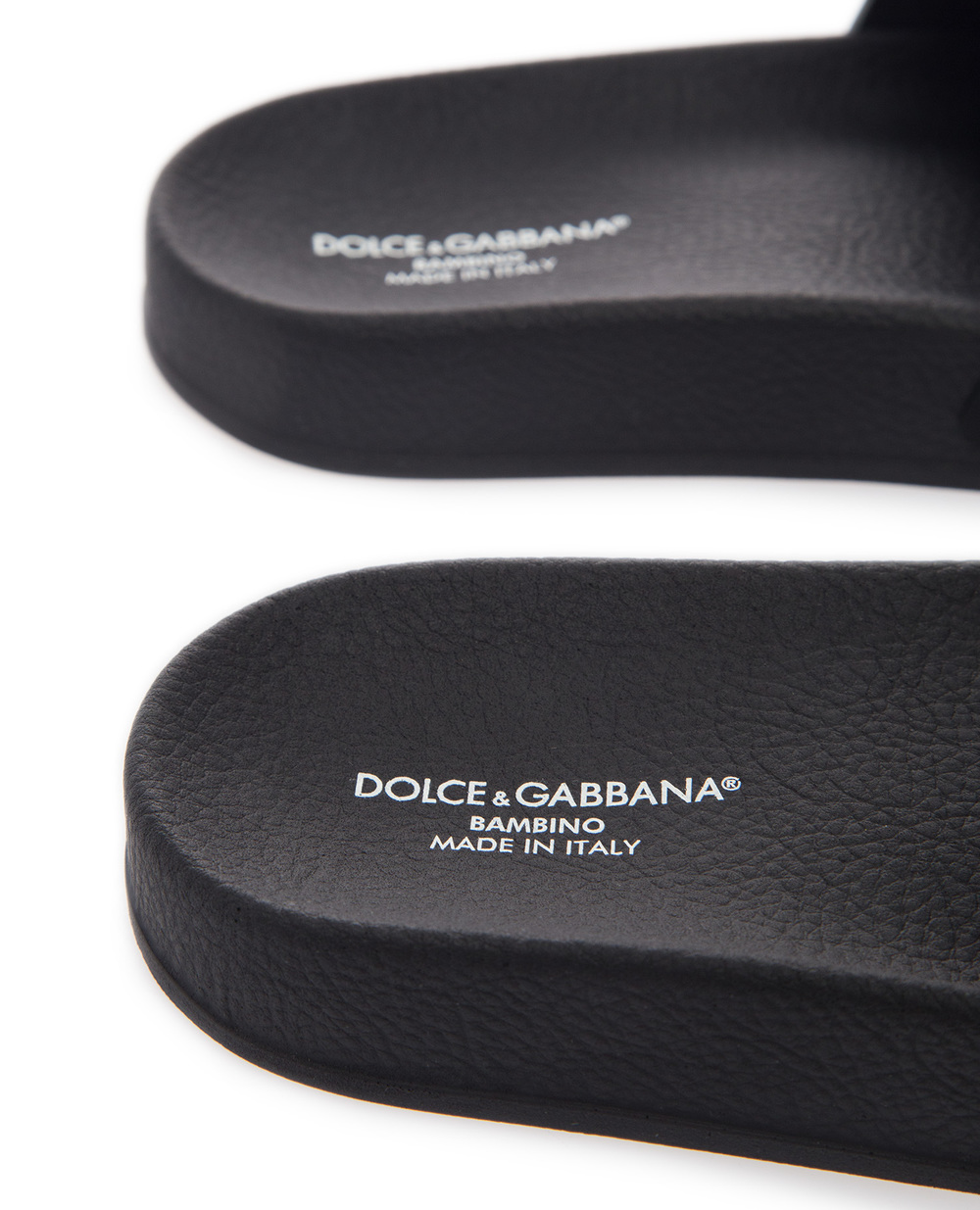 Детские слайдеры Dolce&Gabbana DD0318-AX389-S, черный цвет • Купить в интернет-магазине Kameron