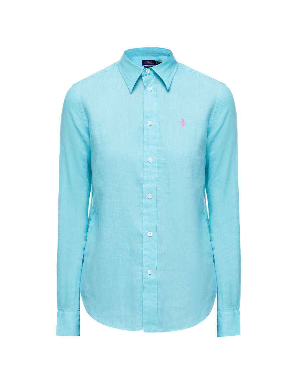 Льняная рубашка Polo Ralph Lauren 211827658011, голубой цвет • Купить в интернет-магазине Kameron