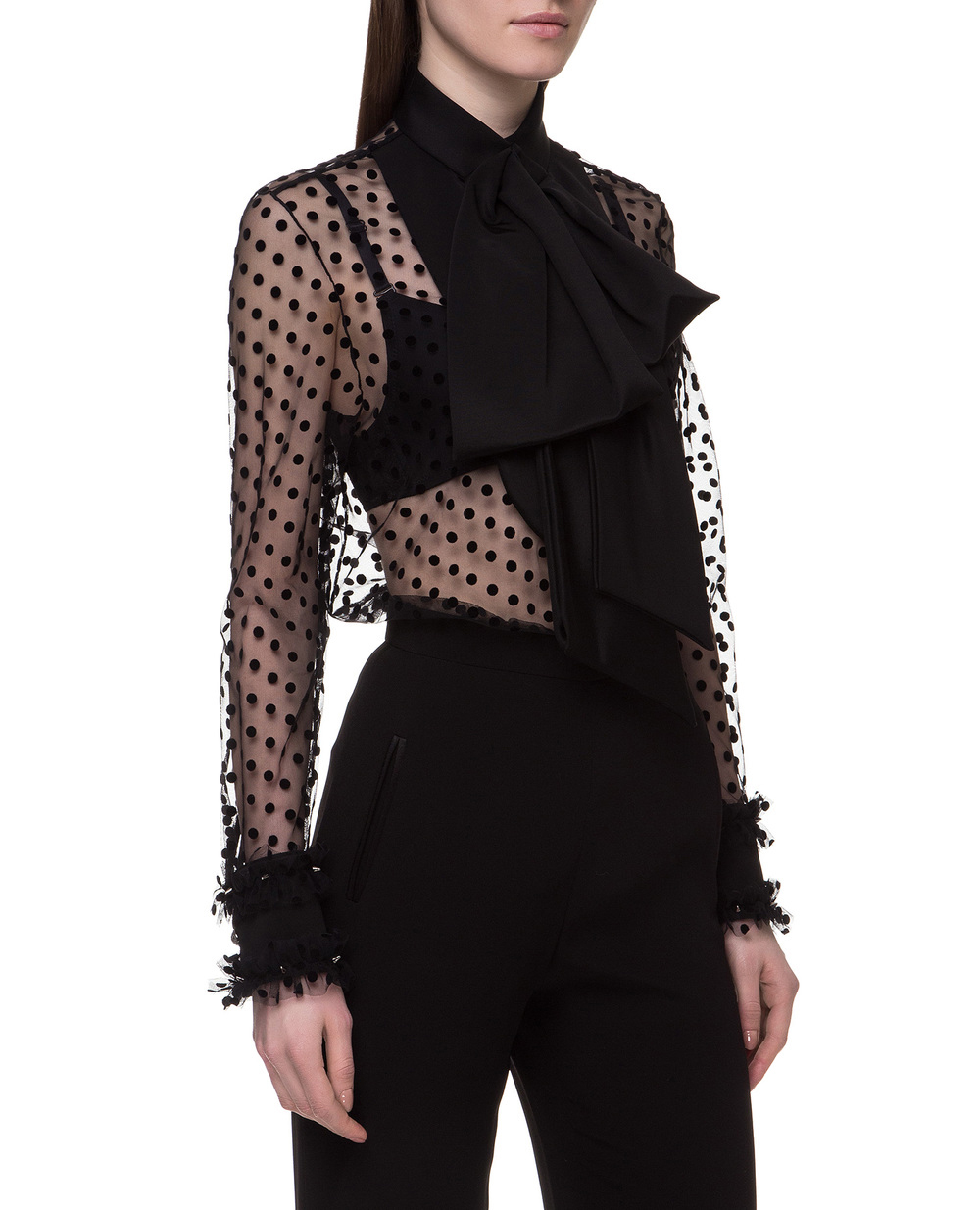 Блуза Balmain SF02885X279, чорний колір • Купити в інтернет-магазині Kameron