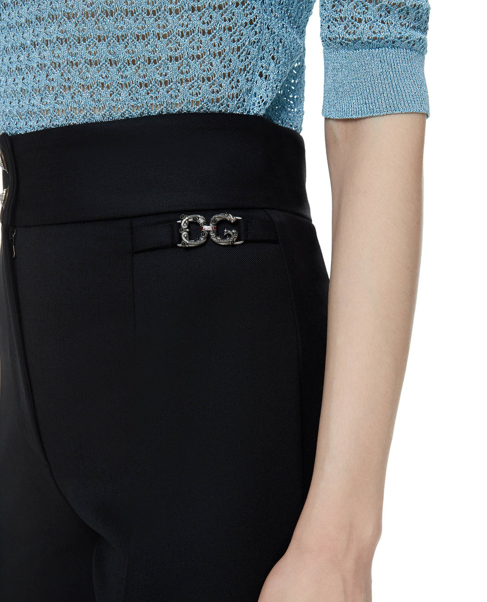 Шерстяные брюки Dolce&Gabbana FTBU0T-FUBE7, черный цвет • Купить в интернет-магазине Kameron