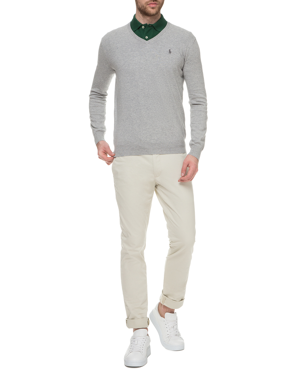 Пуловер Polo Ralph Lauren 710670789002, серый цвет • Купить в интернет-магазине Kameron