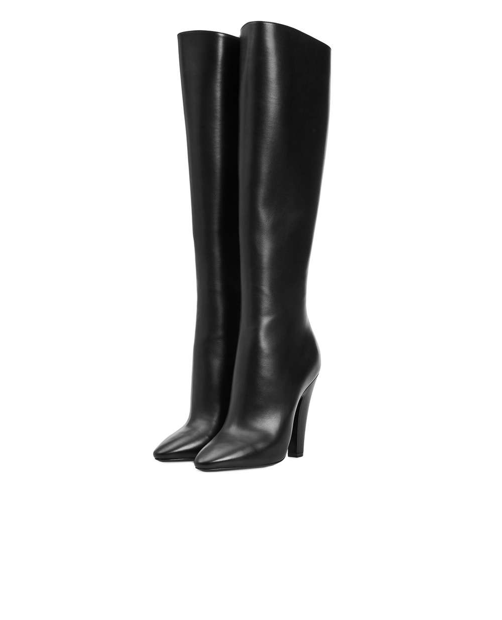 Кожаные сапоги Saint Laurent 657922-2W700, черный цвет • Купить в интернет-магазине Kameron