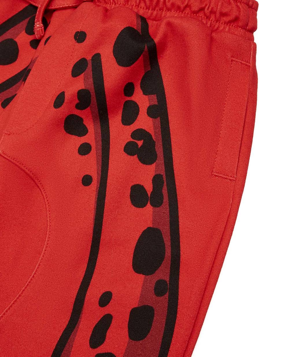 Детские спортивные брюки Dolce&Gabbana Kids L1JPBH-G7B2E, красный цвет • Купить в интернет-магазине Kameron