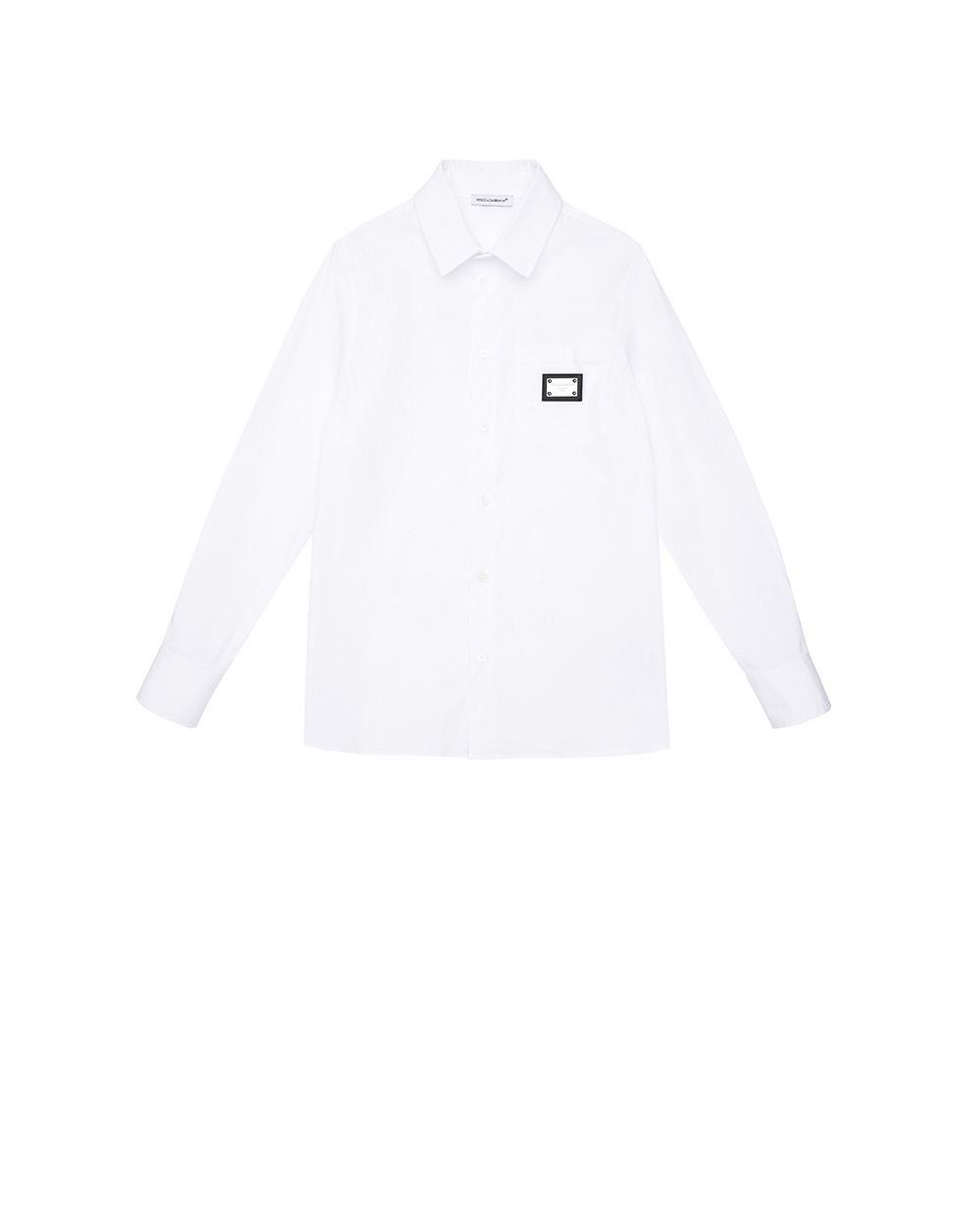 Детская рубашка Dolce&Gabbana Kids L43S75-FUEAJ-B, белый цвет • Купить в интернет-магазине Kameron