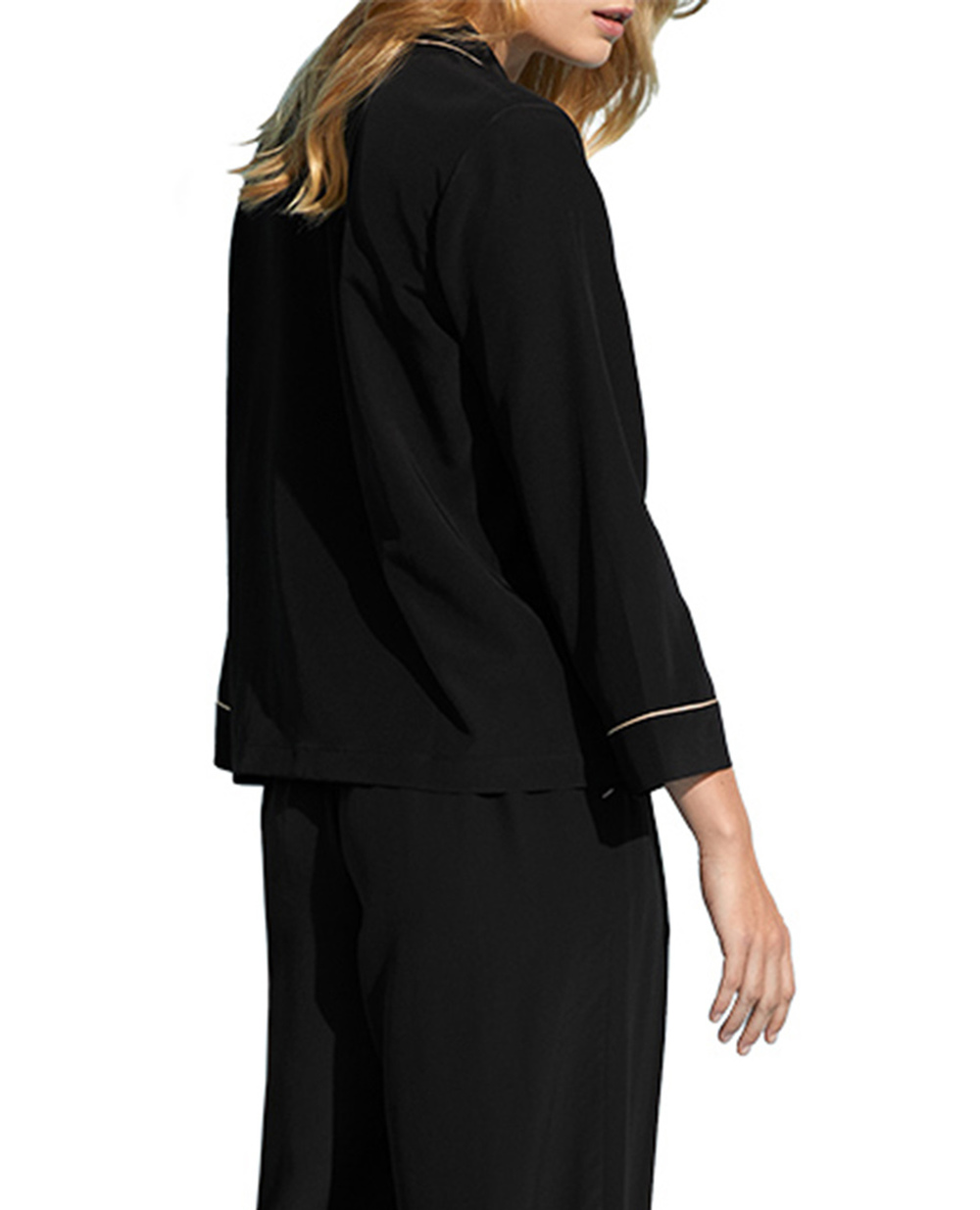 Шелковая рубашка SAILOR ERES 272109, черный цвет • Купить в интернет-магазине Kameron