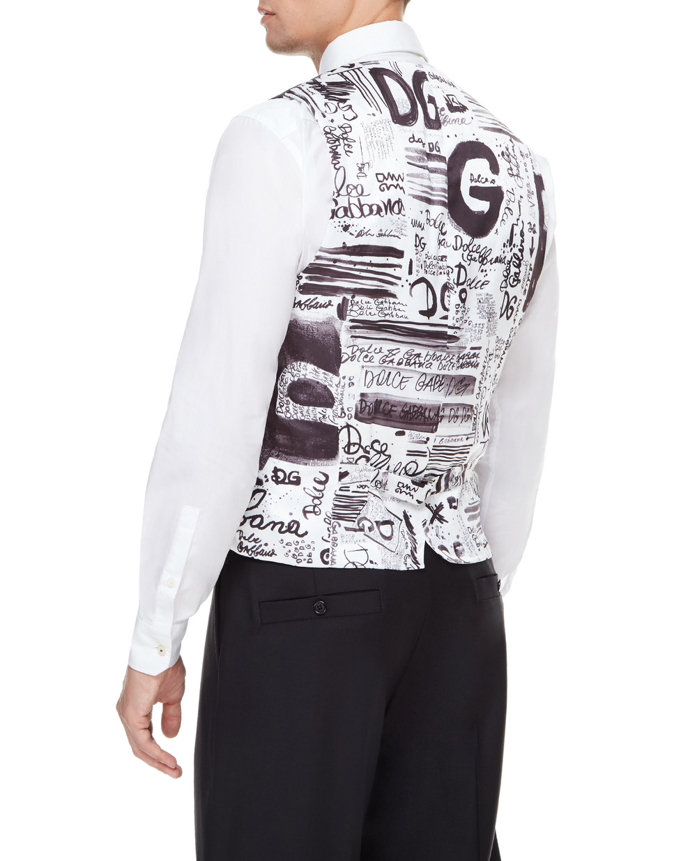 Шерстяной жилет Dolce&Gabbana G702UT-GES55, разноцветный цвет • Купить в интернет-магазине Kameron