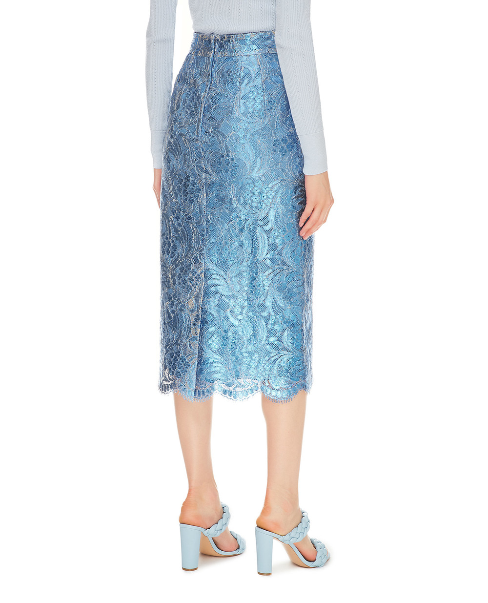 Спідниця Dolce&Gabbana F4B7IT-HLM4T, блакитний колір • Купити в інтернет-магазині Kameron